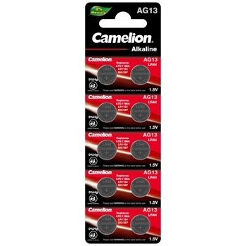 Camelion G13  BL-10 Mercury Free (AG13-BP10(0%Hg), 357A/LR44/A76 батарейка для часов)
