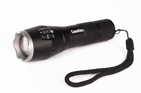 Camelion LED5136  (фонарь, черный, LED XML-T6, ZOOM, 5 реж 3XLR03 в компл., алюм.,откр. блистер)