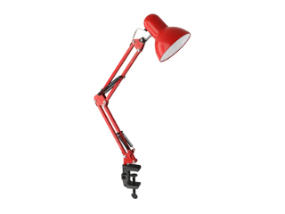 Ultraflash UF-312P С04 красный (Светильник настольный, 230В, 60Вт, E27, струбцина)