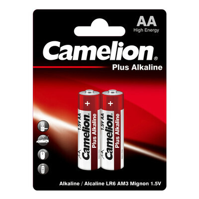 Camelion Plus Alkaline BL2 LR6 (LR6-BP2, батарейка,1.5В)